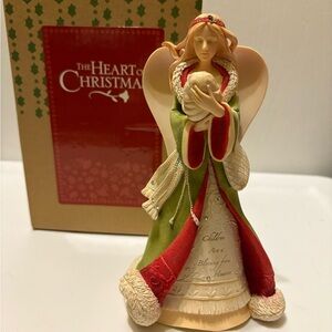 Angel Figurine - Red and Green